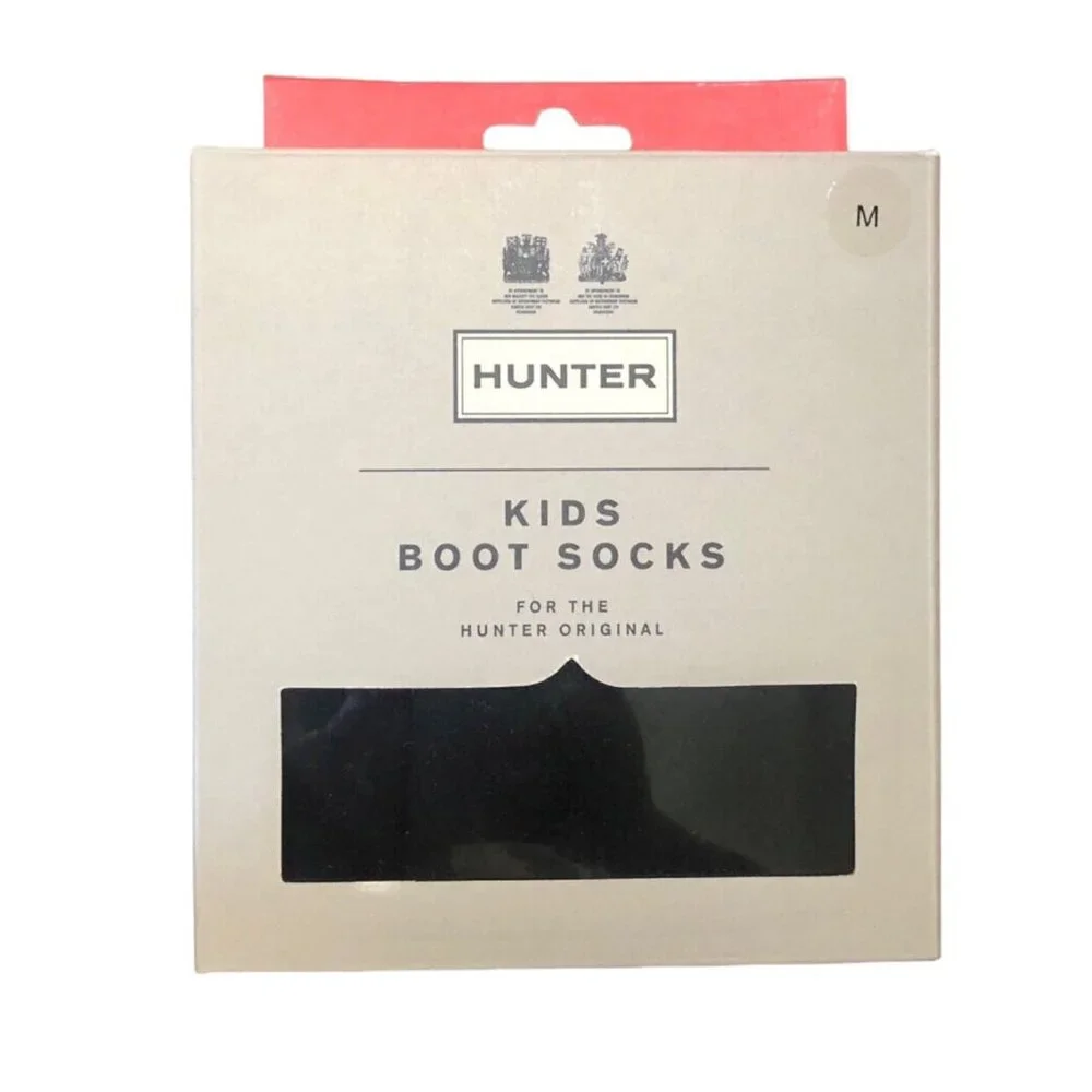 Hunter Kids Boot Socks Black